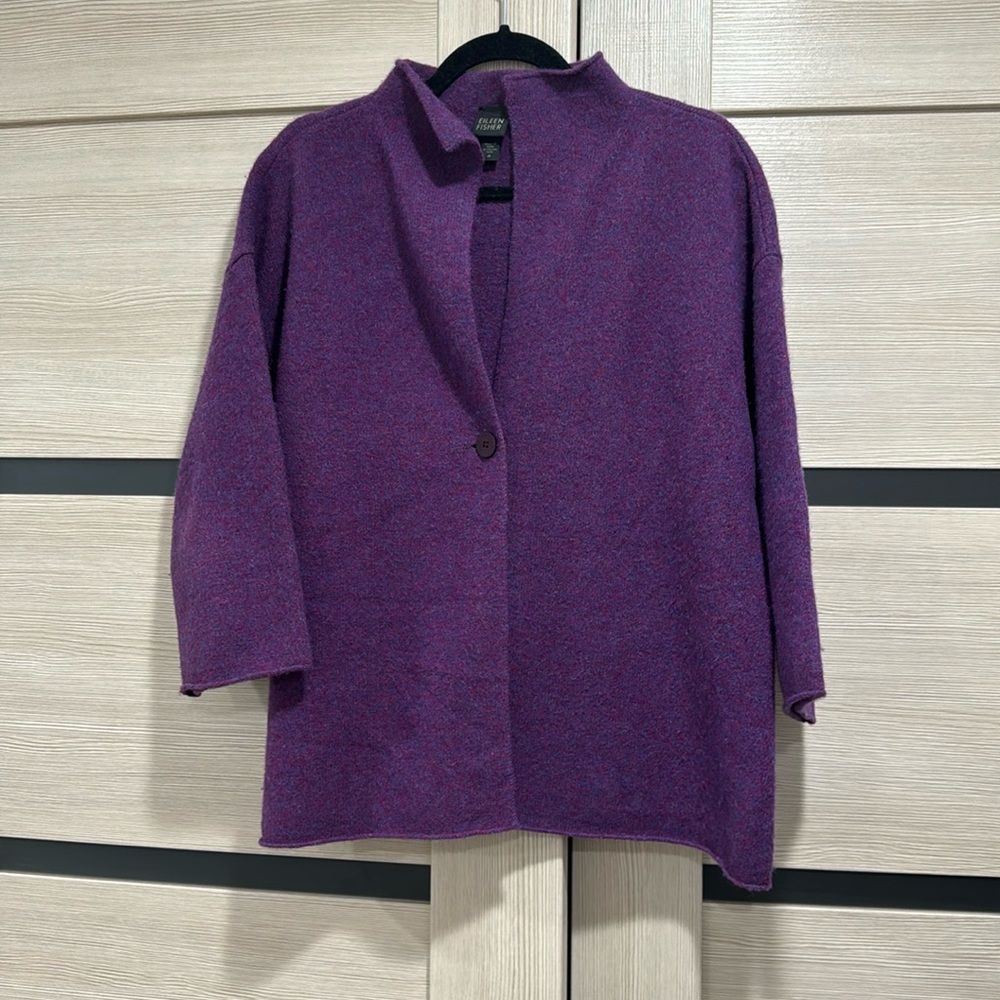 - Eileen Fisher wool / cashmere cardigan